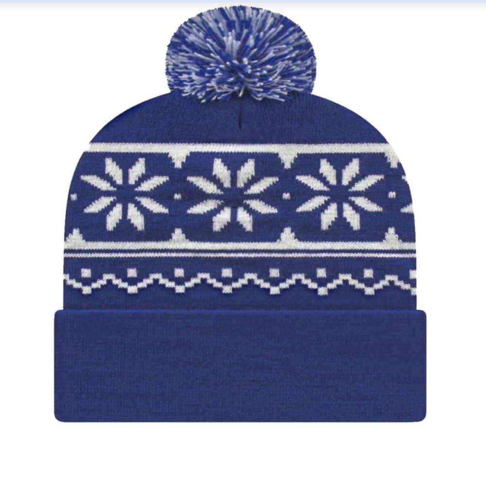 🆕🎁Cap America Unisex True Royal USA-Made Snowflake Beanie🎁